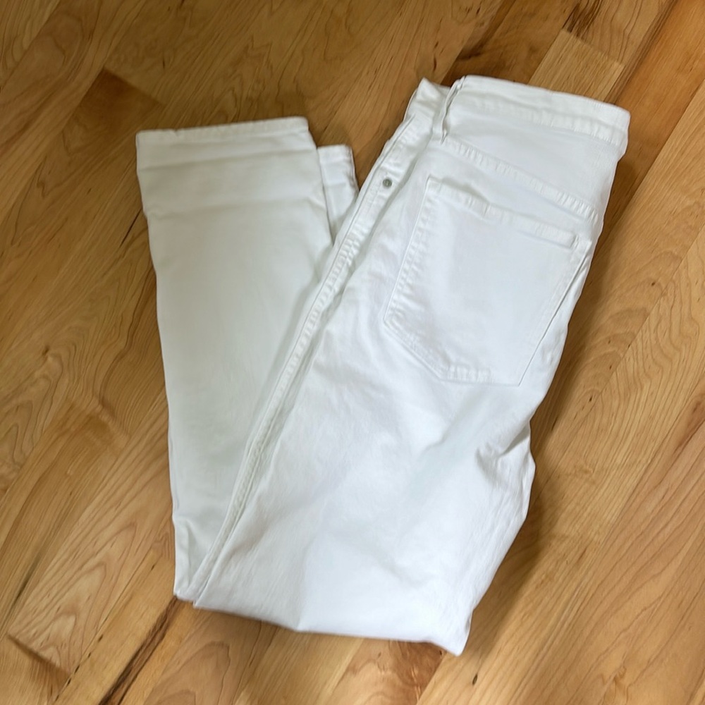 J Crew white denim